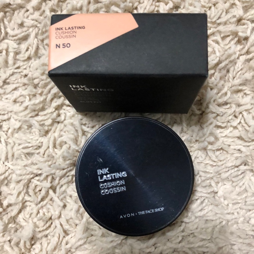 Ink Lasting cushion medium tan foundation Avon